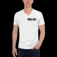 Snake Sleeve V - Neck T-Shirt - 100% Combed Cotton, Lightweight & Durable snake - label