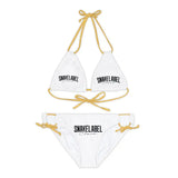 Snake Strappy Bikini Set with Adjustable Straps & Removable Cups snake - label