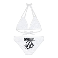 Snake Strappy Bikini Set with Adjustable Straps & Removable Cups snake - label