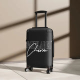 Snake Suitcase: Durable 360° Swivel Wheels & Built - In Lock for Stylish Travel snake - label