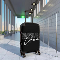 Snake Suitcase: Durable 360° Swivel Wheels & Built - In Lock for Stylish Travel snake - label