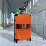 Snake Suitcase: Polycarbonate & ABS Hard - Shell, 360° Swivel Wheels, Built - In Lock, Adjustable Telescopic Handle snake - label