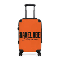 Snake Suitcase: Polycarbonate & ABS Hard - Shell, 360° Swivel Wheels, Built - In Lock, Adjustable Telescopic Handle snake - label