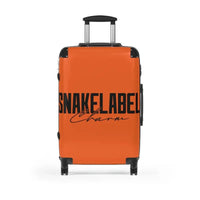 Snake Suitcase: Polycarbonate & ABS Hard - Shell, 360° Swivel Wheels, Built - In Lock, Adjustable Telescopic Handle snake - label