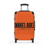 Snake Suitcase: Polycarbonate & ABS Hard - Shell, 360° Swivel Wheels, Built - In Lock, Adjustable Telescopic Handle snake - label