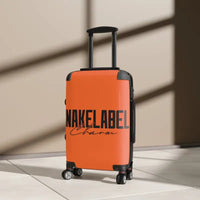 Snake Suitcase: Polycarbonate & ABS Hard - Shell, 360° Swivel Wheels, Built - In Lock, Adjustable Telescopic Handle snake - label