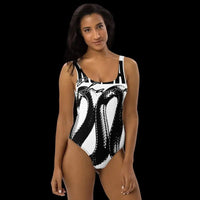 Snake Swimsuit: Chlorine - Resistant 82% Polyester One - Piece snake - label