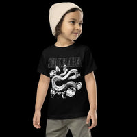 Snake Toddler Short Sleeve Tee - Black / 2T