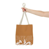 Snake Tote Bag (AOP) - 3 Sizes | All - over Print | Durable Polyester | 5 Color Handles snake - label