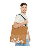 Snake Tote Bag (AOP) - 3 Sizes | All - over Print | Durable Polyester | 5 Color Handles snake - label