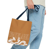 Snake Tote Bag (AOP) - 3 Sizes | All - over Print | Durable Polyester | 5 Color Handles snake - label