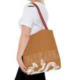 Snake Tote Bag (AOP) - 3 Sizes | All - over Print | Durable Polyester | 5 Color Handles snake - label