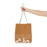 Snake Tote Bag (AOP) - 3 Sizes | All - over Print | Durable Polyester | 5 Color Handles snake - label