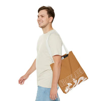 Snake Tote Bag (AOP) - 3 Sizes | All - over Print | Durable Polyester | 5 Color Handles snake - label