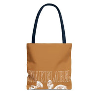 Snake Tote Bag (AOP) - 3 Sizes | All - over Print | Durable Polyester | 5 Color Handles snake - label