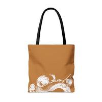 Snake Tote Bag (AOP) - 3 Sizes | All - over Print | Durable Polyester | 5 Color Handles snake - label