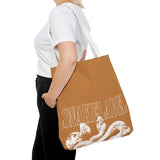 Snake Tote Bag (AOP) - 3 Sizes | All - over Print | Durable Polyester | 5 Color Handles snake - label