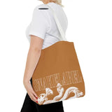 Snake Tote Bag (AOP) - 3 Sizes | All - over Print | Durable Polyester | 5 Color Handles snake - label