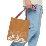 Snake Tote Bag (AOP) - 3 Sizes | All - over Print | Durable Polyester | 5 Color Handles snake - label