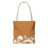 Snake Tote Bag (AOP) - 3 Sizes | All - over Print | Durable Polyester | 5 Color Handles snake - label