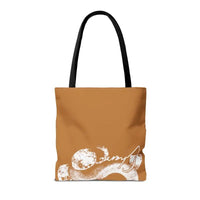 Snake Tote Bag (AOP) - 3 Sizes | All - over Print | Durable Polyester | 5 Color Handles snake - label