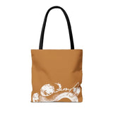 Snake Tote Bag (AOP) - 3 Sizes | All - over Print | Durable Polyester | 5 Color Handles snake - label