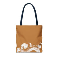 Snake Tote Bag (AOP) - 3 Sizes | All - over Print | Durable Polyester | 5 Color Handles snake - label