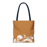 Snake Tote Bag (AOP) - 3 Sizes | All - over Print | Durable Polyester | 5 Color Handles snake - label