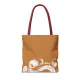 Snake Tote Bag (AOP) - 3 Sizes | All - over Print | Durable Polyester | 5 Color Handles snake - label