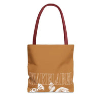 Snake Tote Bag (AOP) - 3 Sizes | All - over Print | Durable Polyester | 5 Color Handles snake - label