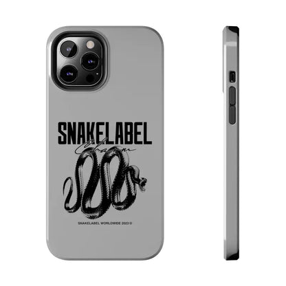 Snake Tough Phone Cases with 2 - Layer Protection & Wireless Charging Compatibility snake - label