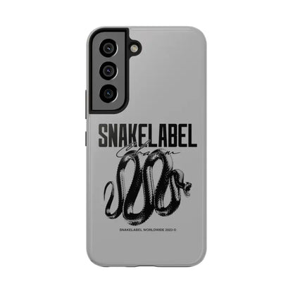 Snake Tough Phone Cases with 2 - Layer Protection & Wireless Charging Compatibility snake - label