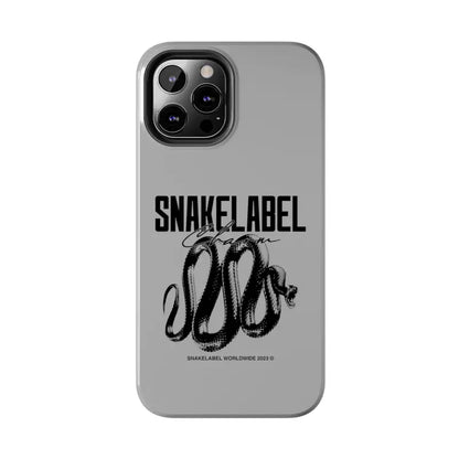 Snake Tough Phone Cases with 2 - Layer Protection & Wireless Charging Compatibility snake - label