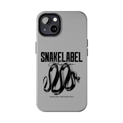 Snake Tough Phone Cases with 2 - Layer Protection & Wireless Charging Compatibility snake - label