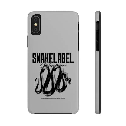 Snake Tough Phone Cases with 2 - Layer Protection & Wireless Charging Compatibility snake - label