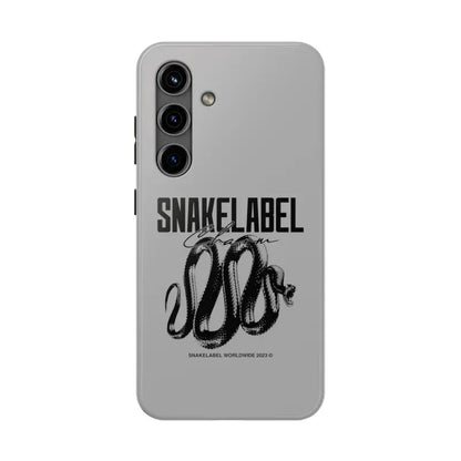 Snake Tough Phone Cases with 2 - Layer Protection & Wireless Charging Compatibility snake - label