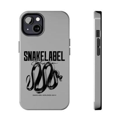 Snake Tough Phone Cases with 2 - Layer Protection & Wireless Charging Compatibility snake - label
