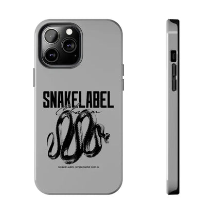 Snake Tough Phone Cases with 2 - Layer Protection & Wireless Charging Compatibility snake - label