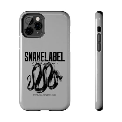 Snake Tough Phone Cases with 2 - Layer Protection & Wireless Charging Compatibility snake - label