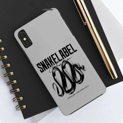 Snake Tough Phone Cases with 2 - Layer Protection & Wireless Charging Compatibility snake - label