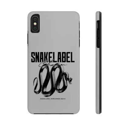 Snake Tough Phone Cases with 2 - Layer Protection & Wireless Charging Compatibility snake - label
