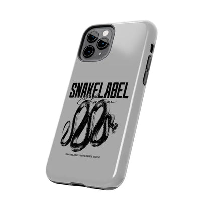 Snake Tough Phone Cases with 2 - Layer Protection & Wireless Charging Compatibility snake - label