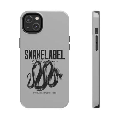 Snake Tough Phone Cases with 2 - Layer Protection & Wireless Charging Compatibility snake - label