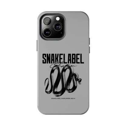 Snake Tough Phone Cases with 2 - Layer Protection & Wireless Charging Compatibility snake - label