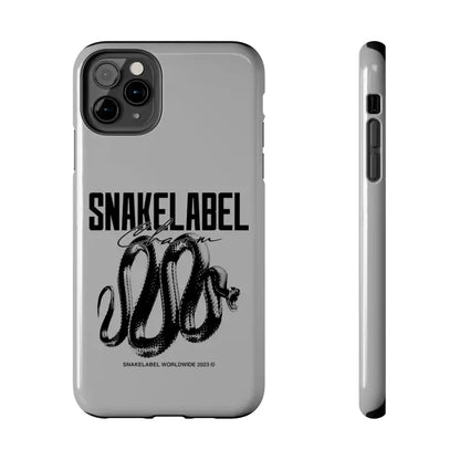 Snake Tough Phone Cases with 2 - Layer Protection & Wireless Charging Compatibility snake - label