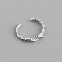 Snake Twisted Rope Ring with Exotic Live Species Design snake - label