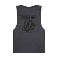 Snake Unisex Barnard Tank with Sleeveless Design & Combed Cotton Fabric for Gym Workouts snake - label