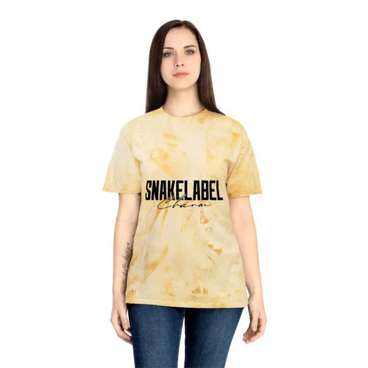 Unisex Color Blast t shirt snake - Soft 100% Cotton Fabric, Unique Color Blast Effect snake - label