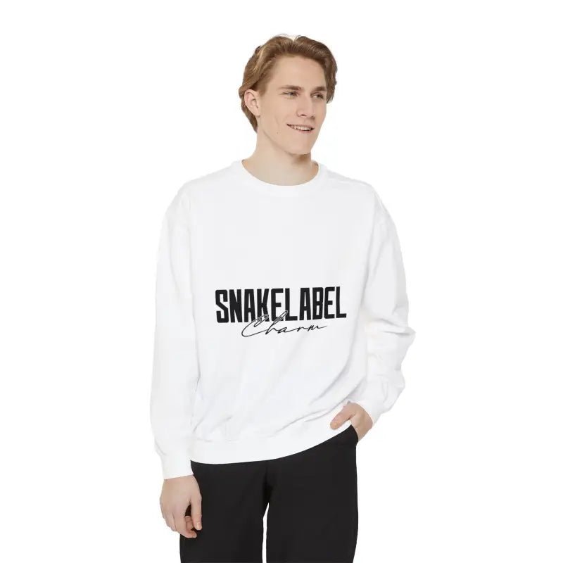 Snake Unisex Garment - Dyed snake Sweatshirt | Luxe Comfort with 80% Cotton Blend snake - label