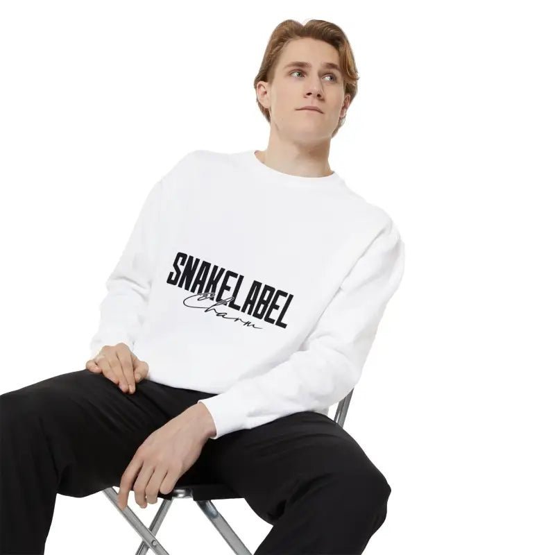 Snake Unisex Garment - Dyed snake Sweatshirt | Luxe Comfort with 80% Cotton Blend snake - label